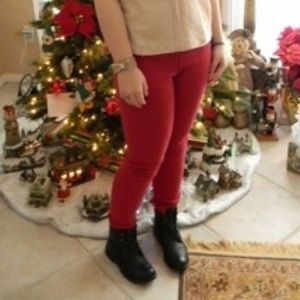 Junior’s Red Skinny Jeans